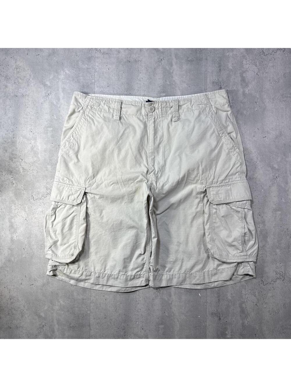 Y2K Polo Jeans Company Ralph Lauren Baggy Cargo Cream Shorts